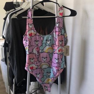 Forever 21 Care Bear Collab One Piece Swimsuit M